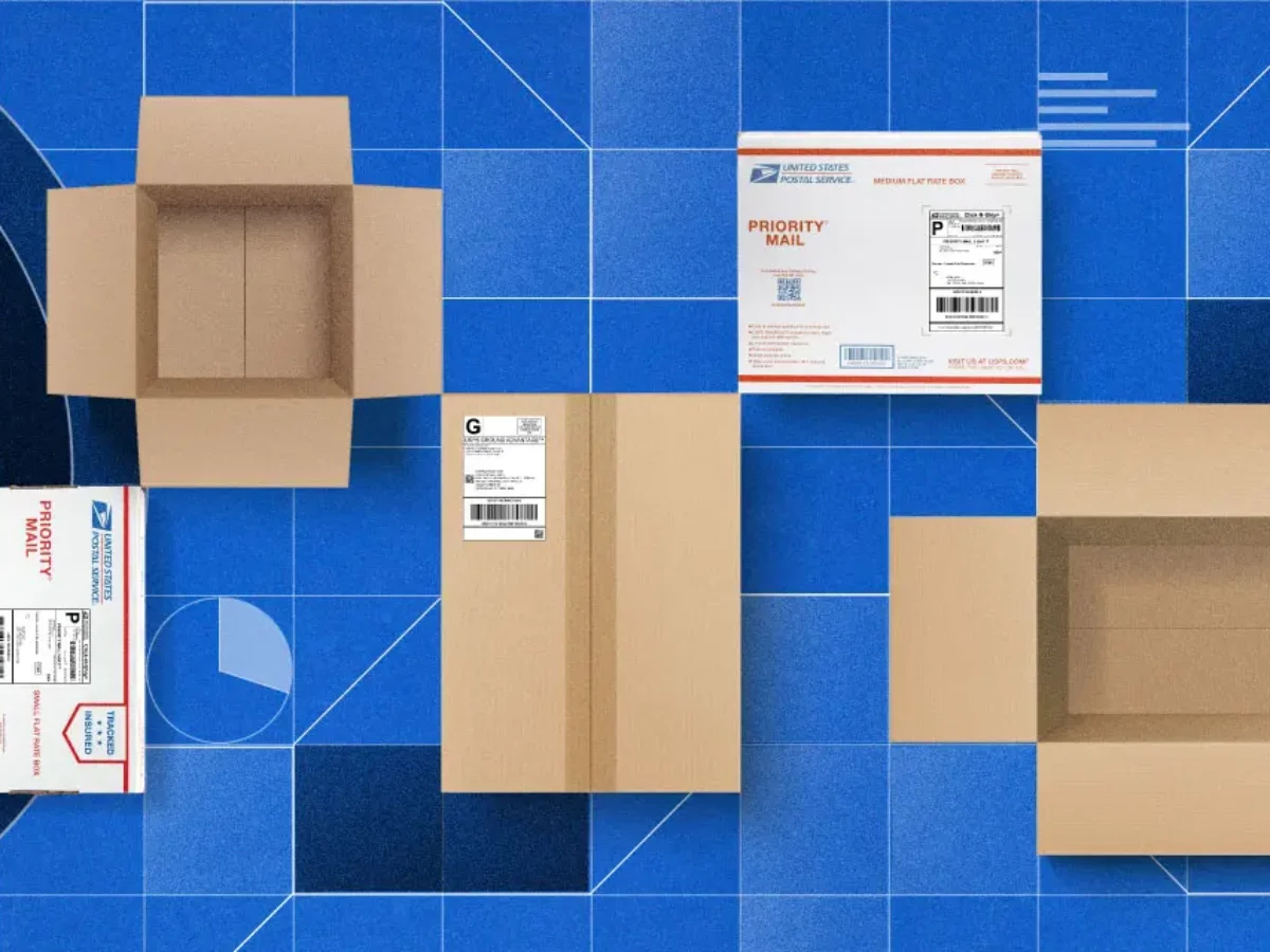 PUTS USPS Priority Mail シルクスクリーン作品 2点 【公式通販】