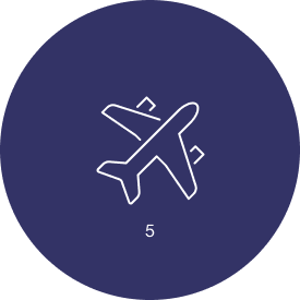 A airplane icon