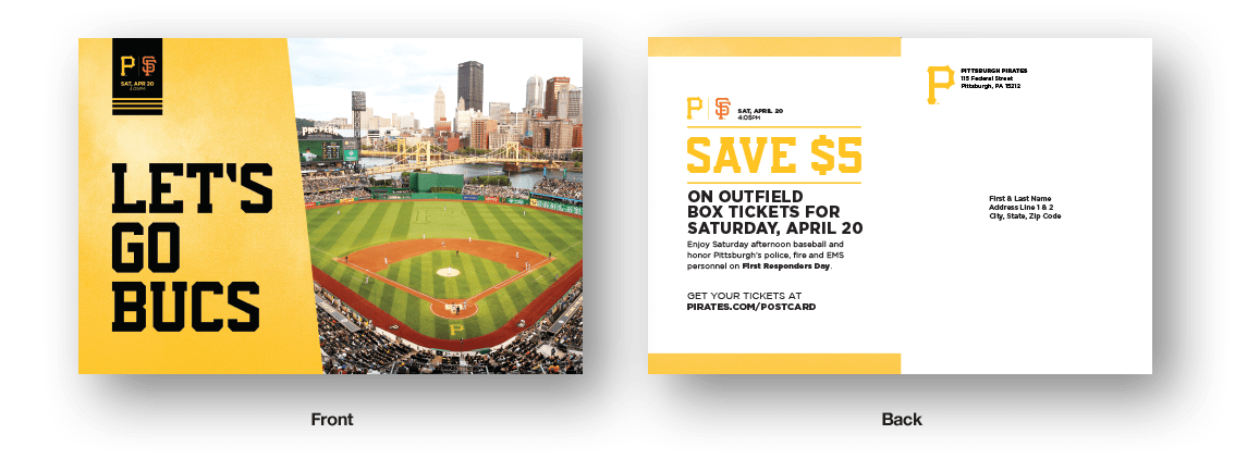 Direct mail from the Pittsburgh Pirates