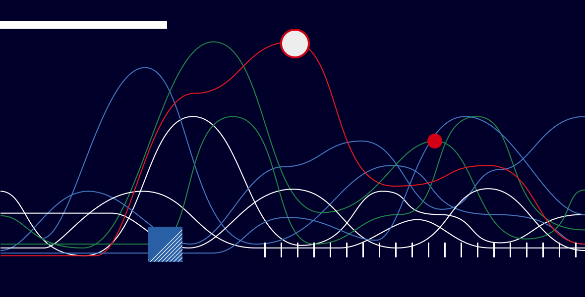 Illustration representing data and various graphical elements.